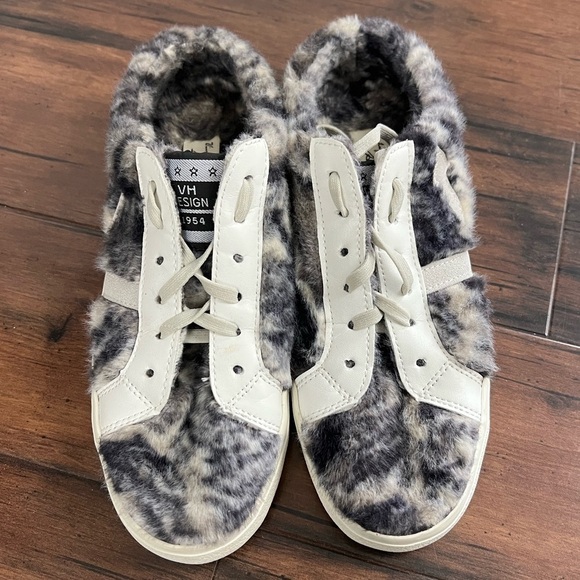 Vintage Havana Mix Snake Faux Fur Mule Sneakers - Size 6.5 - Picture 2 of 8